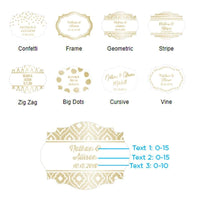 Thumbnail for Personalized Gold Foil Vintage Milk Bottle Favor Jar (Set of 12)