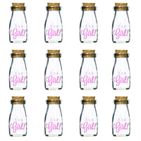 Thumbnail for It's a Girl Vintage Milk Bottle Favor Jar (Set of 12)