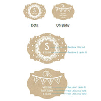 Thumbnail for Personalized Rustic Charm Baby Shower Vintage Milk Bottle Favor Jar (Set of 12)