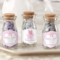 Thumbnail for Personalized Tutu Cute Ballerina Vintage Milk Bottle Favor Jar (Set of 12)