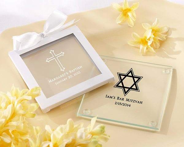 Personalized Religious Glass Coaster (Set of 12)