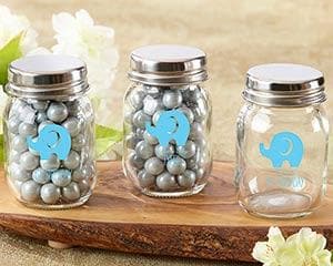 Personalized Little Peanut Elephant Printed Mini Mason Jar (Set of 12)