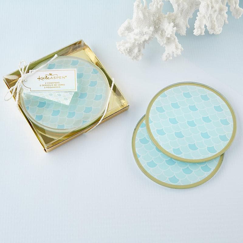 Seaside Escape Glass Coaster (Set of 2)