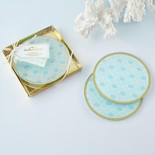 Seaside Escape Glass Coaster (Set of 2)