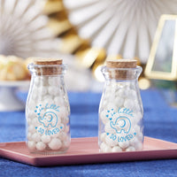 Thumbnail for 3.8 oz. Vintage Milk Bottle Favor Jar - Blue Elephant (Set of 18)
