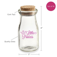 Thumbnail for 3.8 oz. Vintage Milk Bottle Favor Jar - Little Princess (Set of 18)