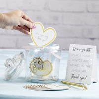 Thumbnail for Iridescent Baby Shower Wish Jar with Heart Shaped Cards