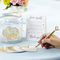 Thumbnail for Iridescent Baby Shower Wish Jar with Heart Shaped Cards