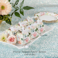 Thumbnail for Floral Teapot Favor Box (Set of 24)