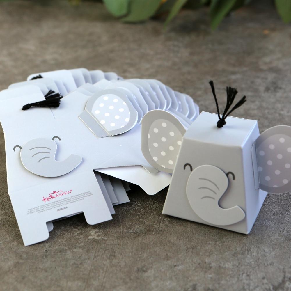 Elephant Favor Box (Set of 12)