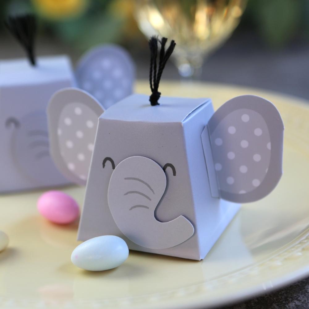 Elephant Favor Box (Set of 12)