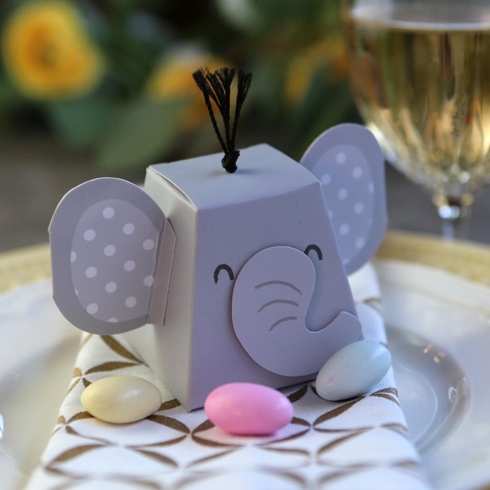 Elephant Favor Box (Set of 12)