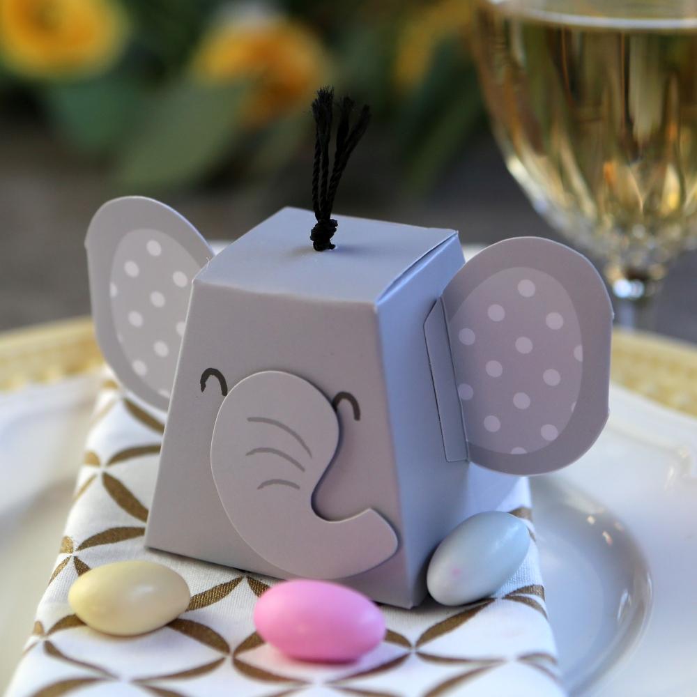 Elephant Favor Box (Set of 12)