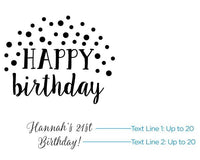 Thumbnail for Personalized Adult Birthday White Goodie Bag (Set of 12)
