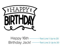 Thumbnail for Personalized Adult Birthday White Goodie Bag (Set of 12)
