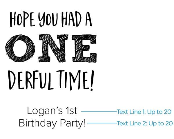 Personalized Kids Birthday Kraft Goodie Bag (Set of 12)