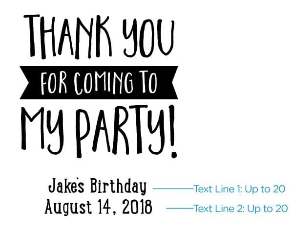 Personalized Kids Birthday Kraft Goodie Bag (Set of 12)