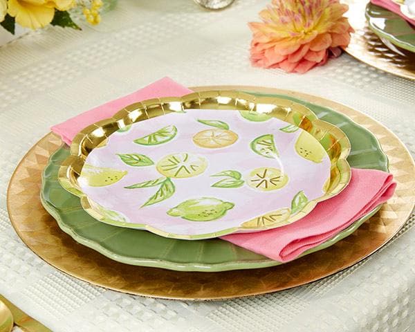 Cheery & Chic Citrus 9 in. Paper Plates (Set of 8)