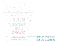 Thumbnail for Personalized So Sweet White Goodie Bag (Set of 12)
