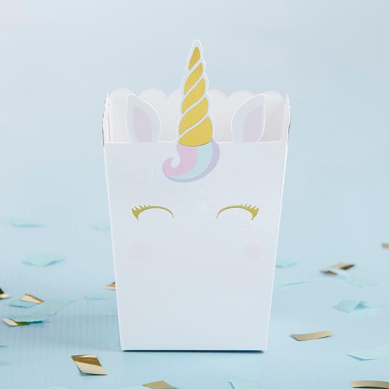Unicorn Popcorn Favor Box (Set of 12)