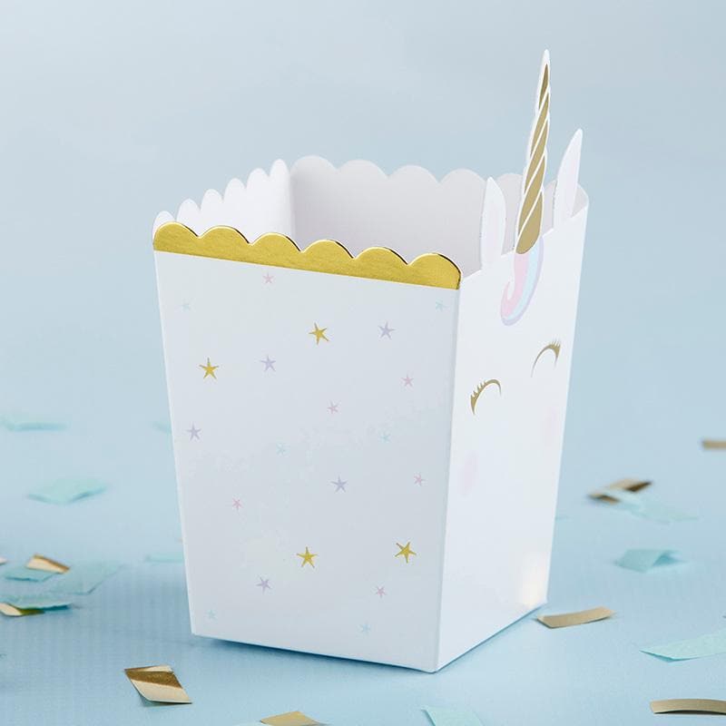 Unicorn Popcorn Favor Box (Set of 12)