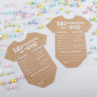 Thumbnail for Baby Prediction Advice Card - Onesie Shape (Set of 50)