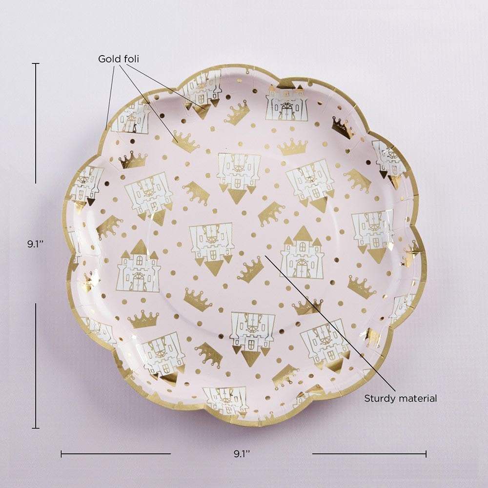 Princess 9 in. Paper Plates (Set of 8)