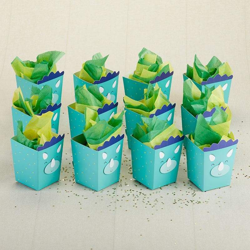 Dinosaur Popcorn Favor Box (Set of 12)