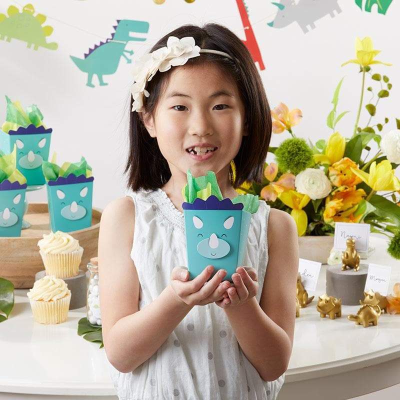 Dinosaur Popcorn Favor Box (Set of 12)