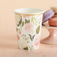 Thumbnail for Floral 8 oz. Paper Cups (Set of 8)