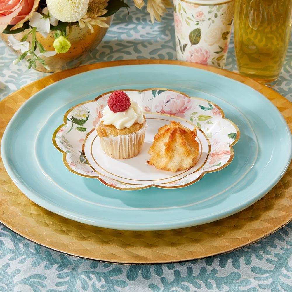 Floral 7 in. Paper Plates (Set of 16)
