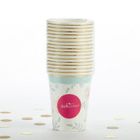 Thumbnail for Geometric Floral 8 oz. Paper Cups (Set of 16)