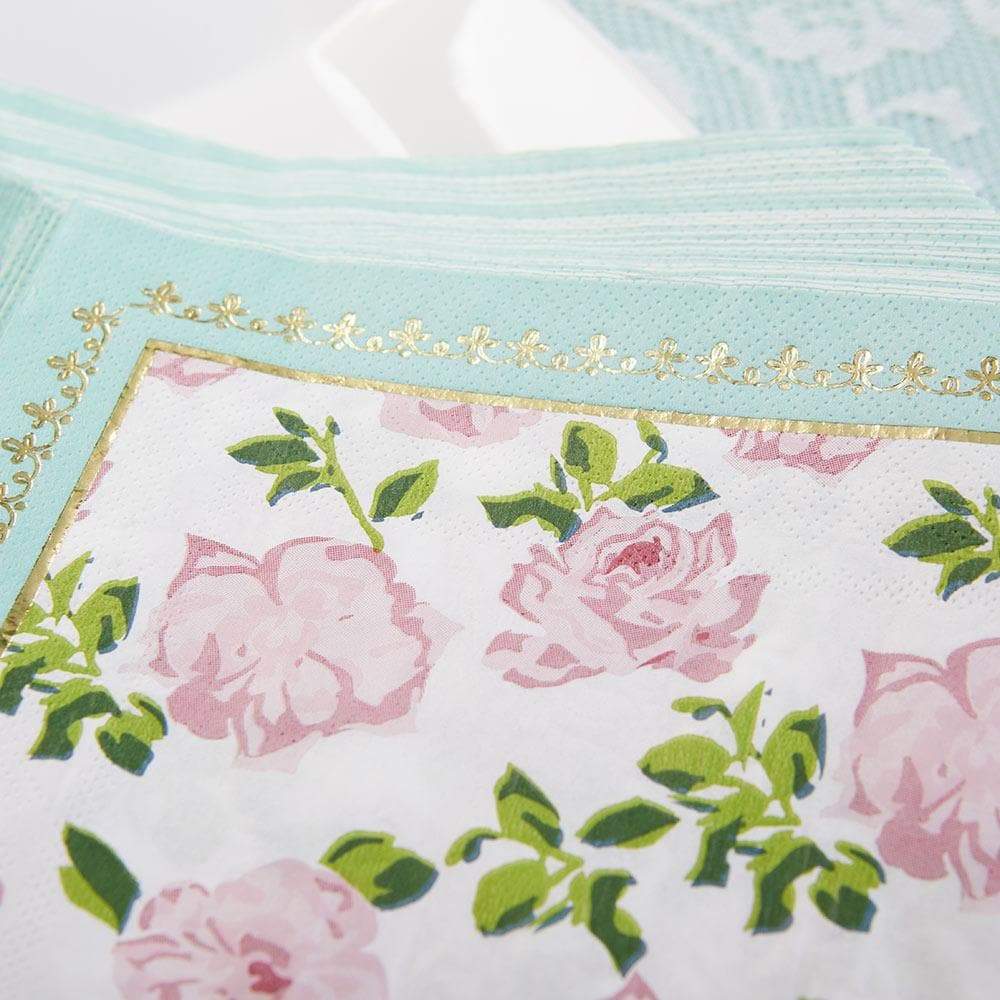 Tea Time Whimsy Napkins - Blue (Set of 30)