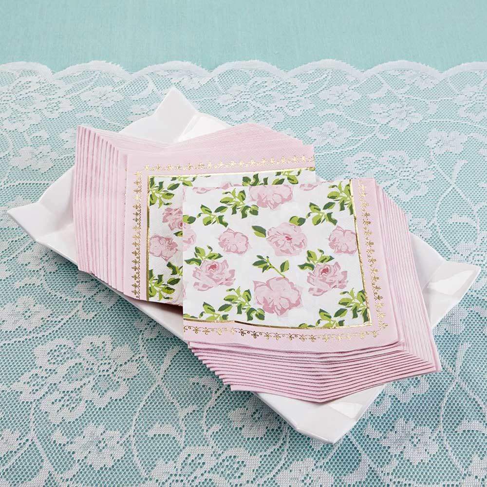 Tea Time Whimsy Napkins - Pink (Set of 30)