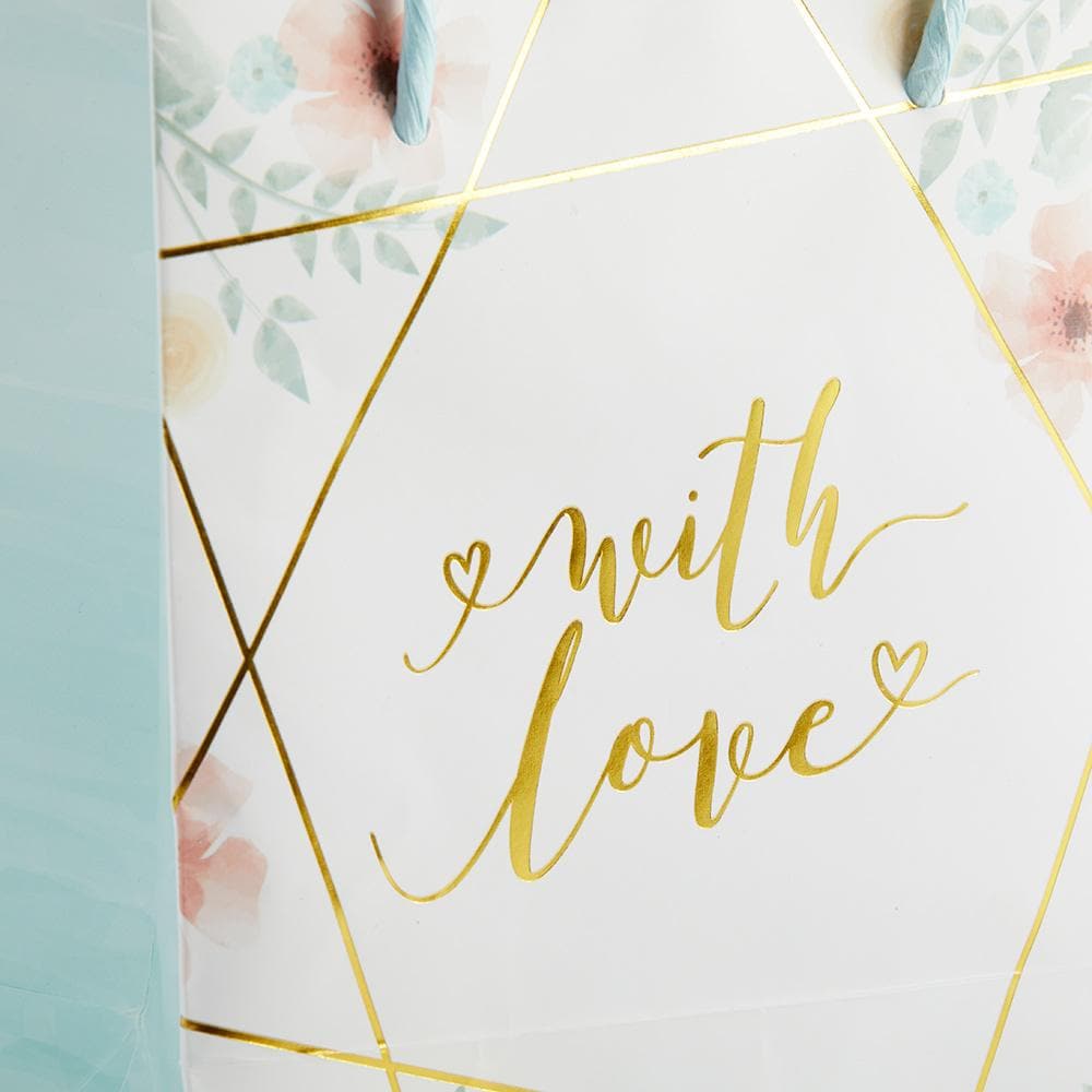Geometric Floral Gift Bag (Set of 12)