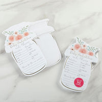 Thumbnail for Floral Baby Shower Advice Card - Mason Jar (Set of 50)