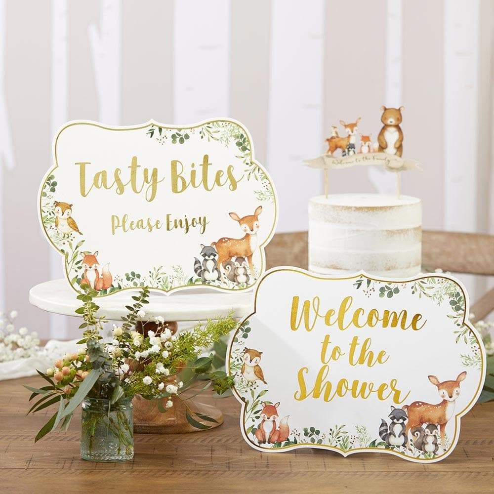 Woodland Baby Décor Sign Kit (Set of 8)