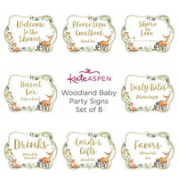 Thumbnail for Woodland Baby Décor Sign Kit (Set of 8)