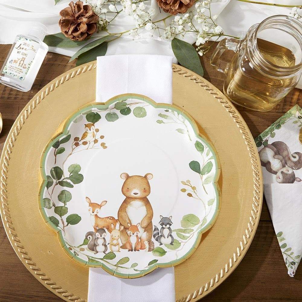 Woodland Baby 9 in. Premium Paper Plates (Set of 16)