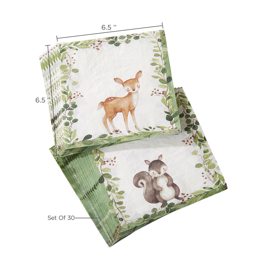 Woodland Baby 2 Ply Paper Napkins (Set of 30)