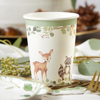 Thumbnail for Woodland Baby 8 oz. Paper Cups (Set of 16)