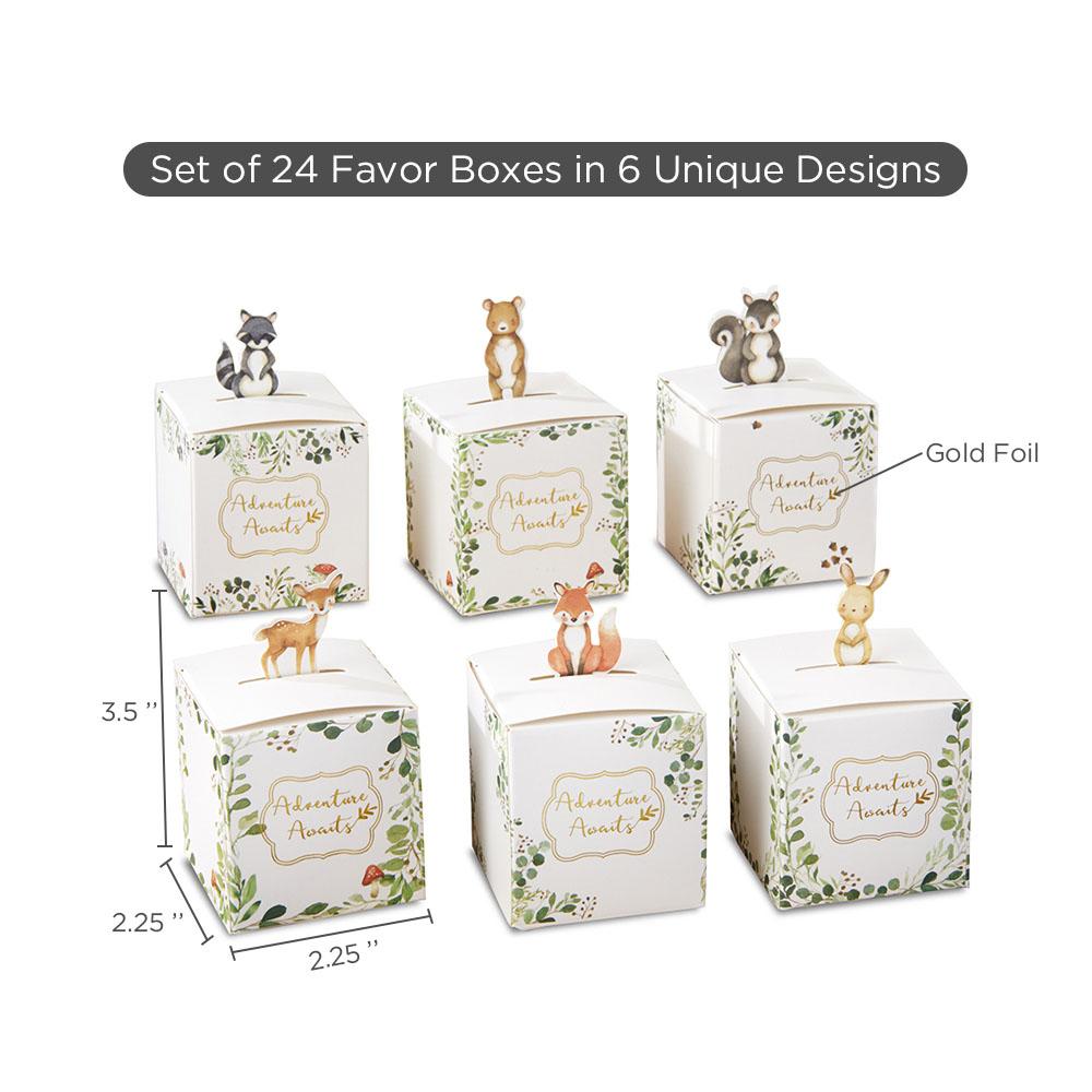 Woodland Baby Favor Box (Set of 24)