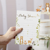 Thumbnail for Woodland Baby Shower Invitation & Thank You Card Bundle (Set of 25)