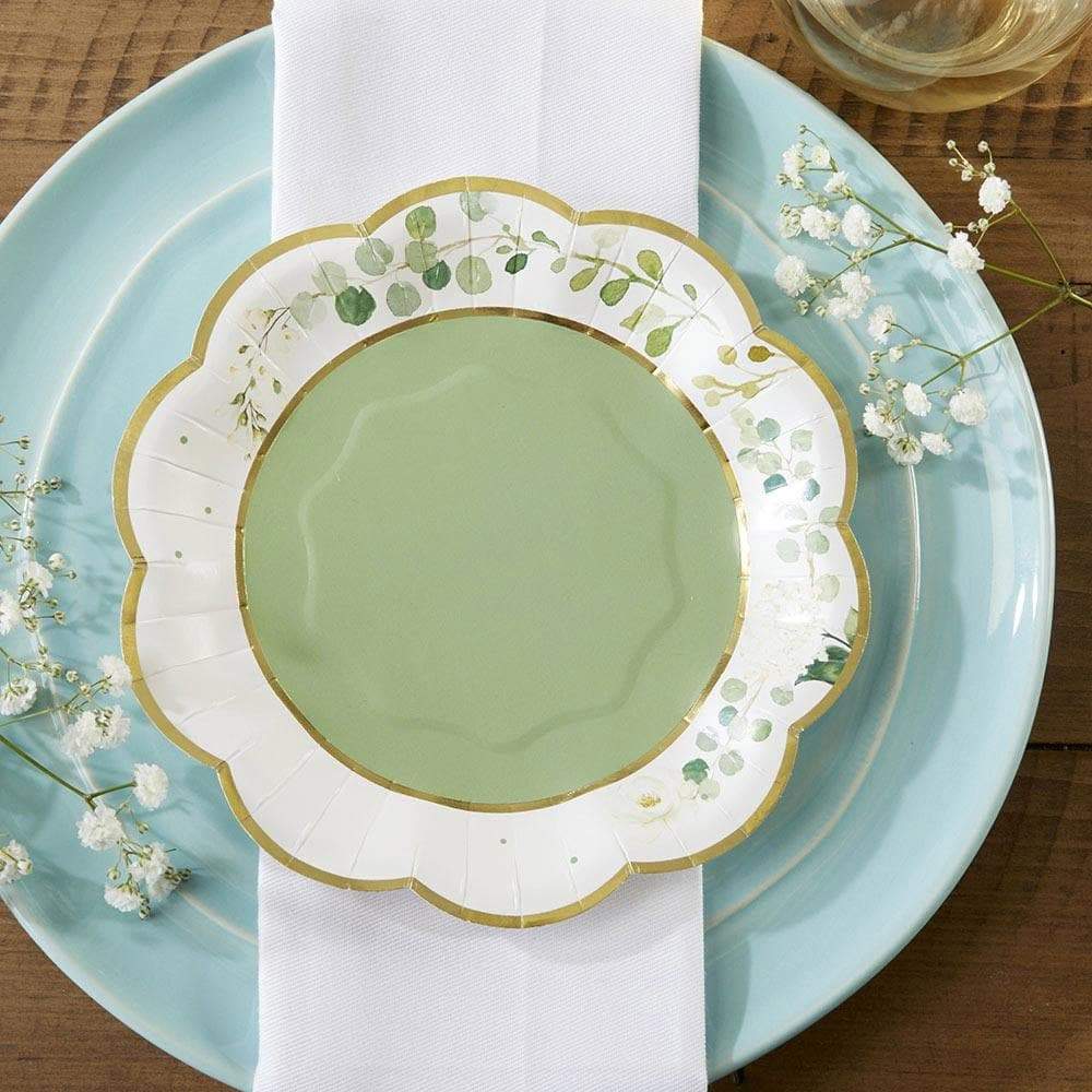 Botanical Garden 7 in. Premium Paper Plates (Set of 16)