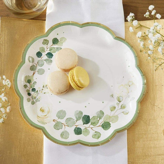 Botanical Garden 9 in. Premium Paper Plates (Set of 16)
