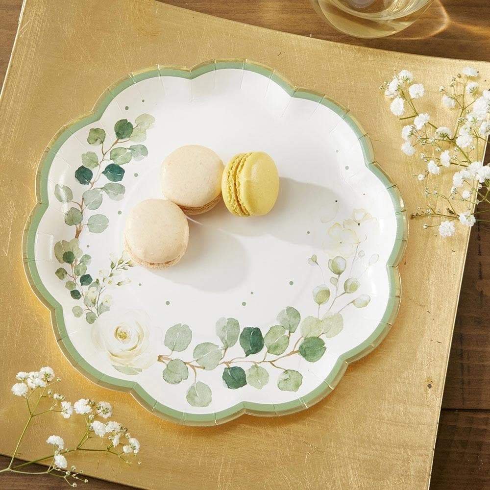 Botanical Garden 9 in. Premium Paper Plates (Set of 16)