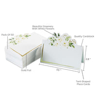Thumbnail for Botanical Garden Tent Place Card (Set of 50)