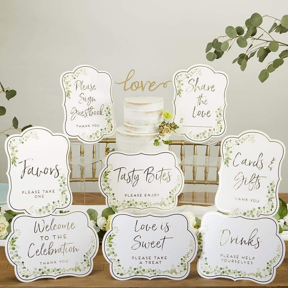 Botanical Garden Décor Sign Kit (Set of 8)