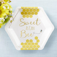 Thumbnail for Sweet as Can Bee 7 in. Premium Paper Plates (Set of 16)