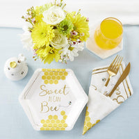 Thumbnail for Sweet as Can Bee 7 in. Premium Paper Plates (Set of 16)